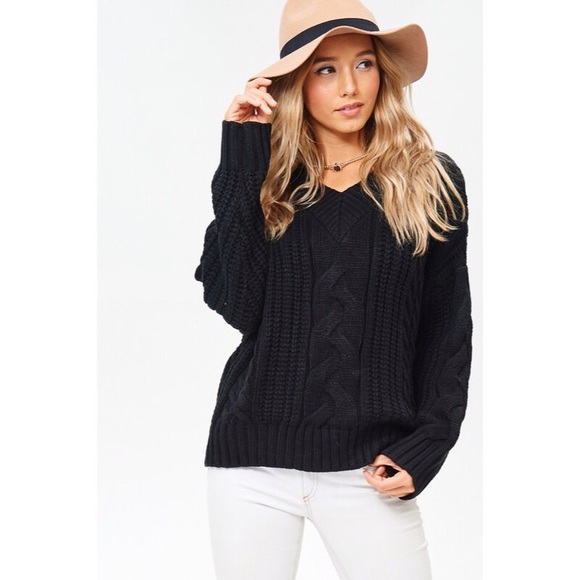 Black knit sweater - Picture 4 of 4